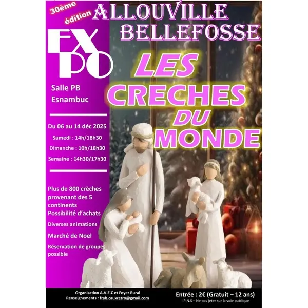 AllouvilleBellefosse_ExpositionLesCrechesDuMonde©FoyerRuralAllouvilleBellefosse-2025