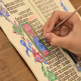 Atelier enluminure adulte - abbaye de jumièges