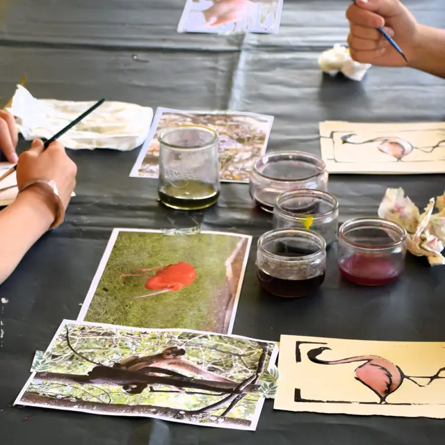 Atelier petite enfance - Encre végétale