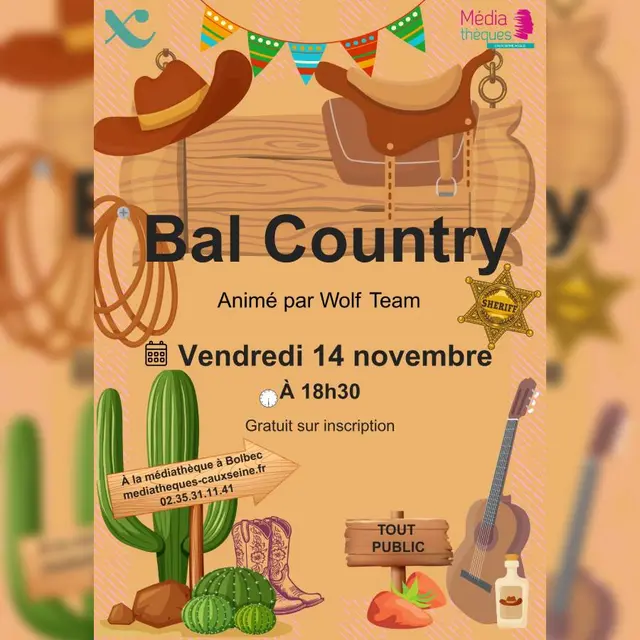 Bal_country_médiathèque_bolbec