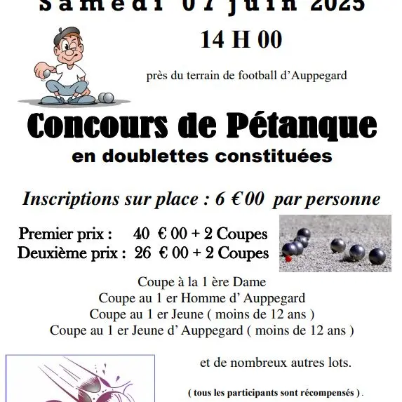 CONCOURS DE PETANQUE AUPPEGARD
