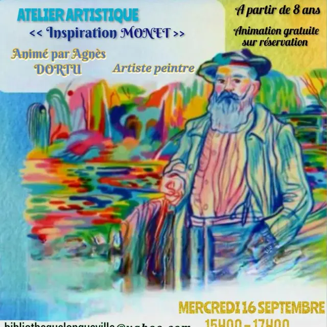 Affiche atelier peinture enfants
