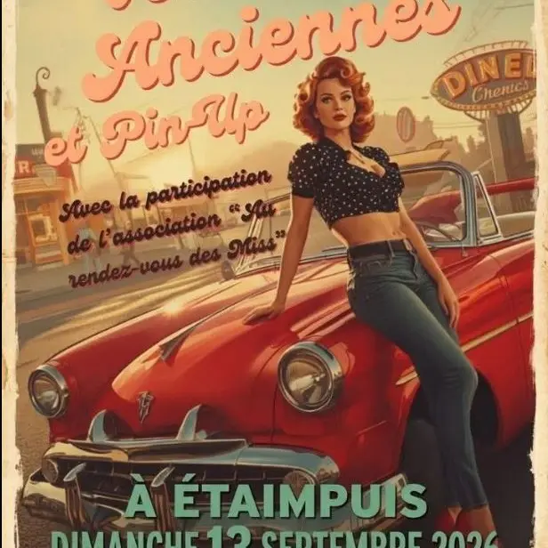 Affiche exposition voitures anciennes