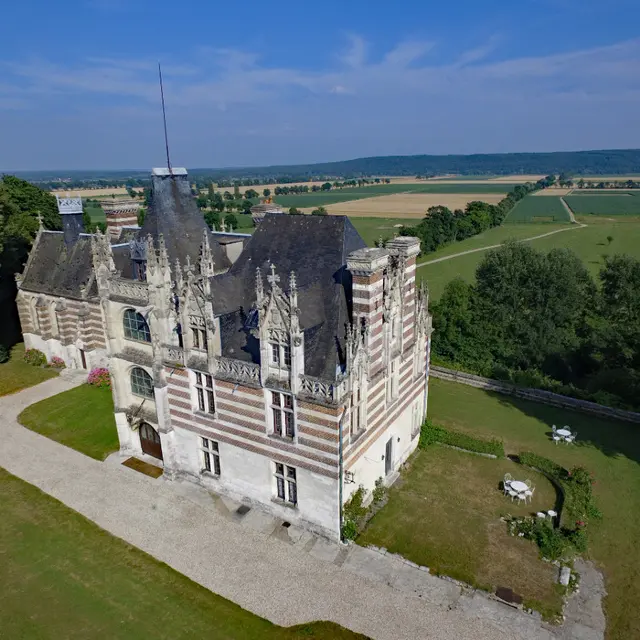 Chateau d'Etelan Saint Maurice D'Etelan vue aérienne 3 Caux Seine Normandie Tourisme
