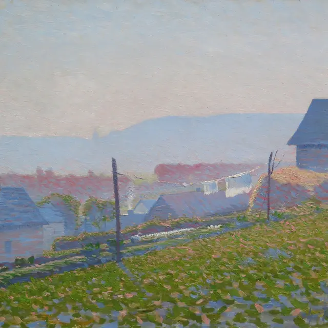 Charles Frechon, Calme, soir, 1891, huile sur toile, sbd