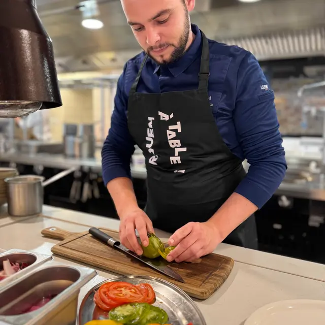 Chef Florian Relland Novotel - tablier noir