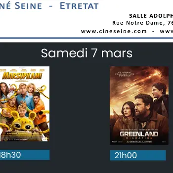 Ciné Seine -Etretat 7 mars 2026