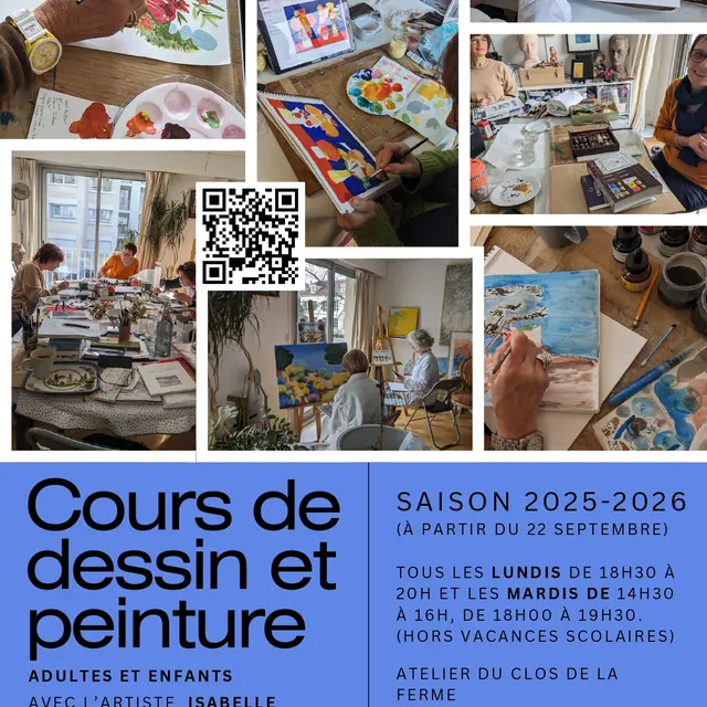 Cours de dessin et peinture
