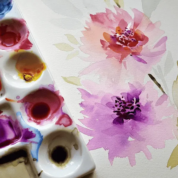 Peinture fleurs