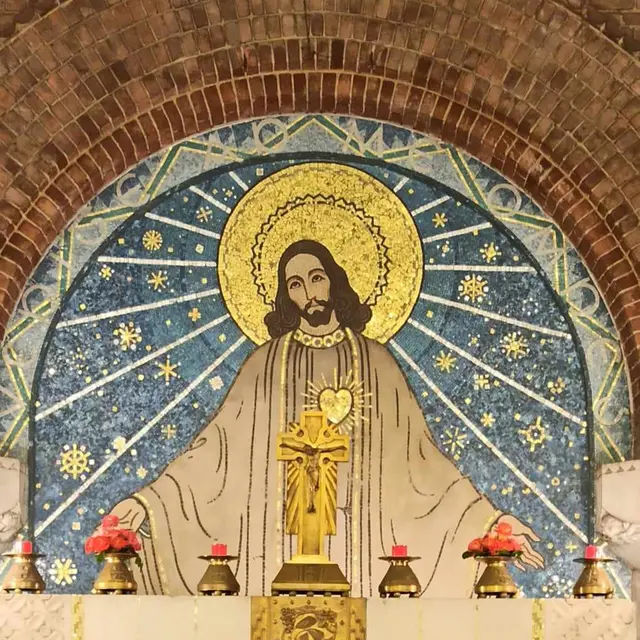 Détail du Sacré coeur de janval