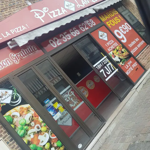 Devanture de Pizzaland