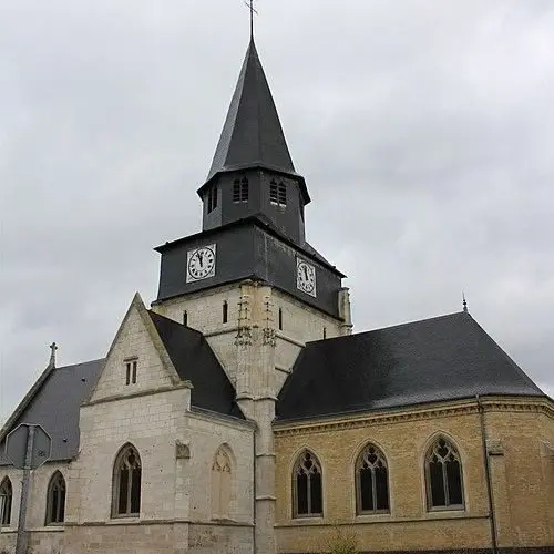 Eglise Saint-Pierre, sur la commune du Grand-Quevilly (Département de la Seine Maritime)