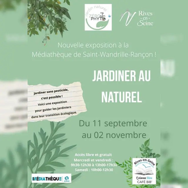 Exposition_Jardiner_au_Naturel_Médiathèque_de_Saint_Wandrille_Rançon