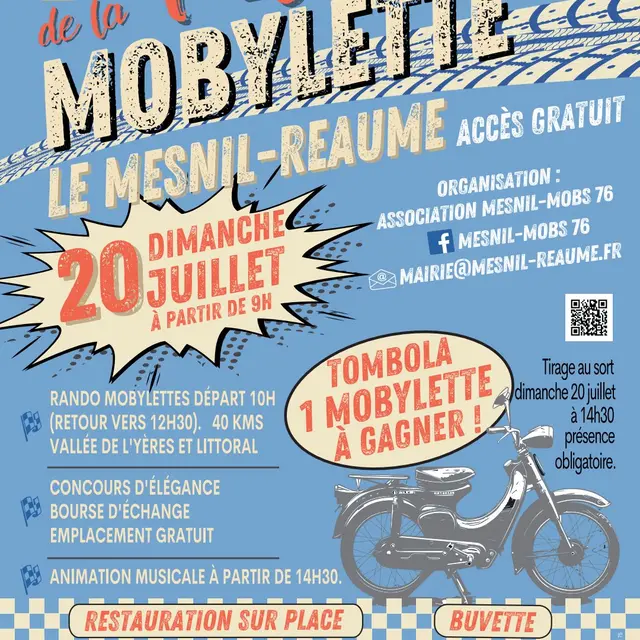 Fête de la mobilette Mesnil-Réaume 20 juillet
