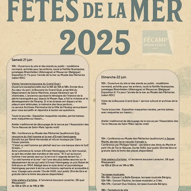 Fêtes de la Mer 2025