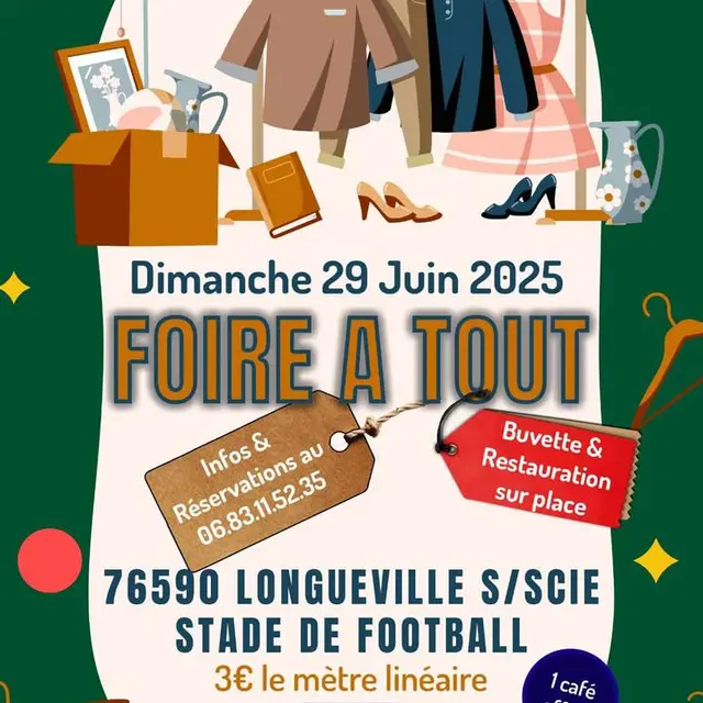 Foire à tout CA Longuevillais 29.06.25