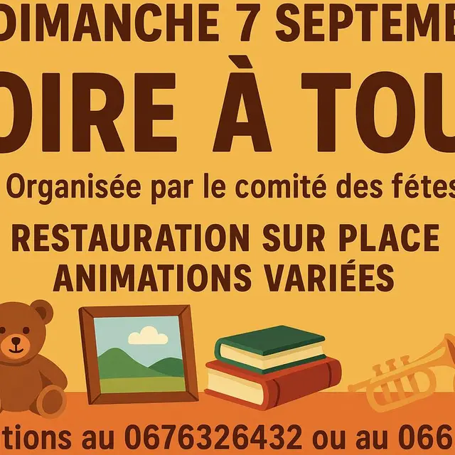Foire à tout sept25