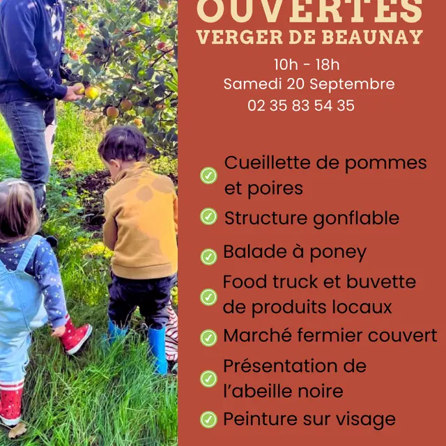 Affiche Portes ouvertes Verger de de Beaunay
