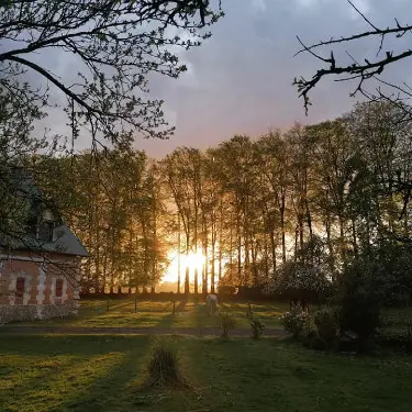 Gîte à la ferme la ferme du Manoir vue manoir Saint Nicolas de la Haie M. et Mme BRUMENT Caux Seine Tourisme-1