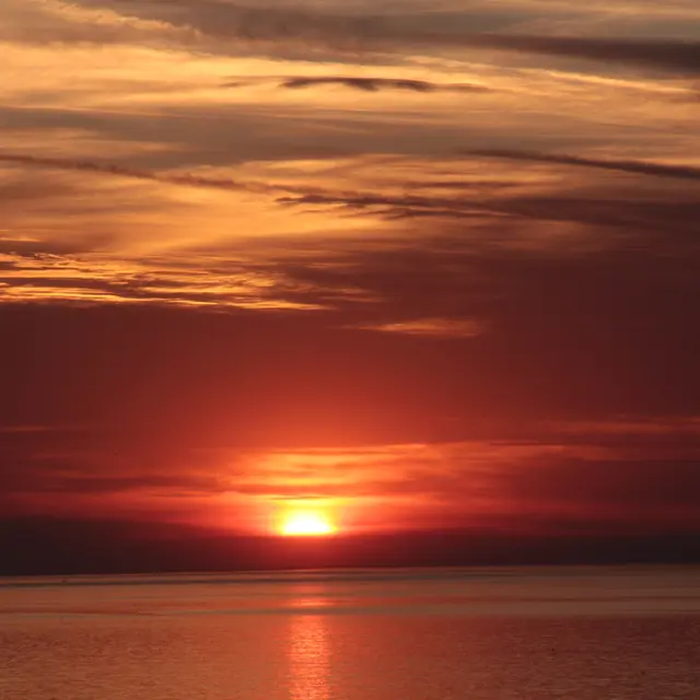 Coucher de soleil au Tréport