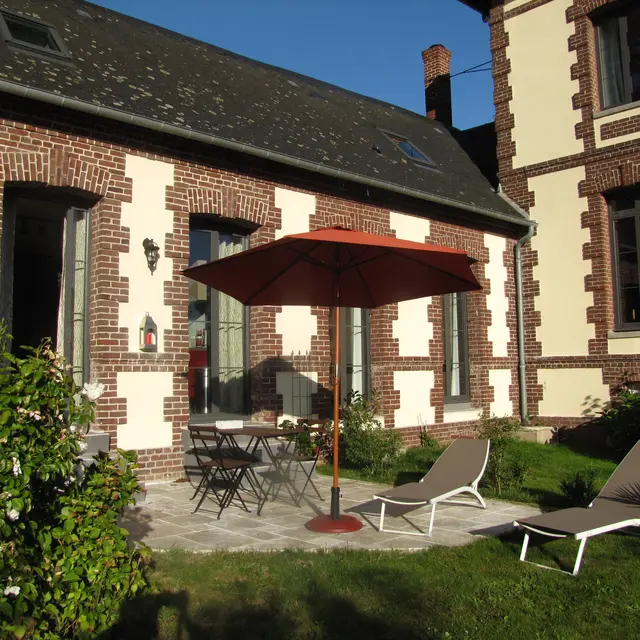 Ouville - La Ville Argonne - Gîte Veules-les-Roses - Terrasse