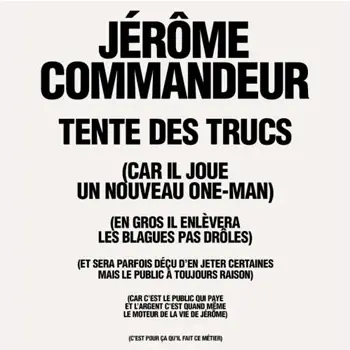 Jérôme Commandeur tente des trucs