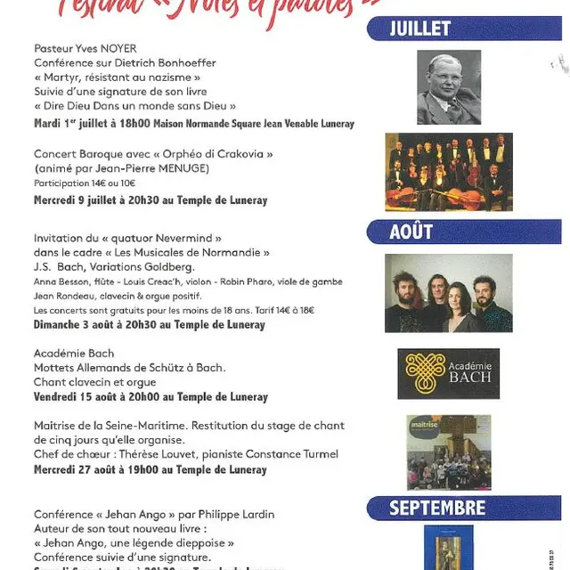 Festival Notes et Paroles 2025