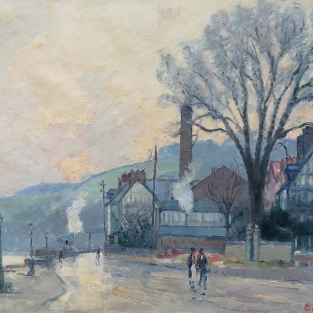 Narcisse Guilbert - Bord de Seine à Croisset