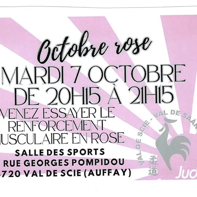 Octobre rose Judo