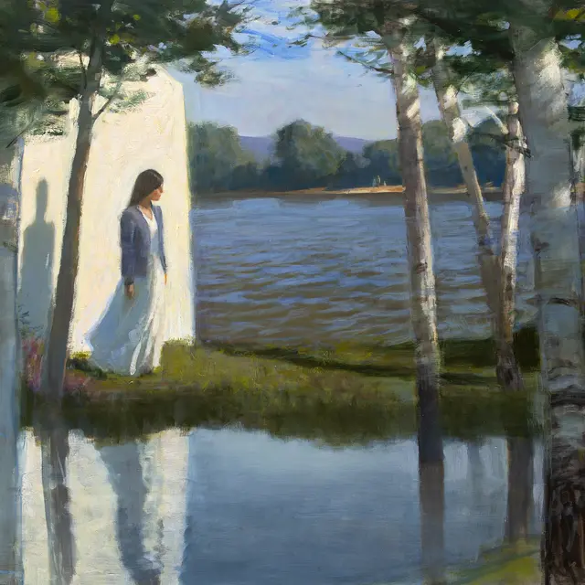 Olivier Desvaux, Les reflets de Léopoldine, 130x97cm