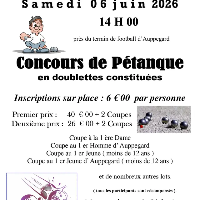 Pétanque 2026 Auppegard