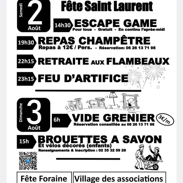 Fête St Laurent 2025 - Saint-Ouen-du-Breuil