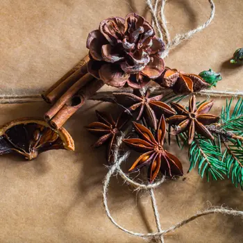 Décoration naturelle de Noël