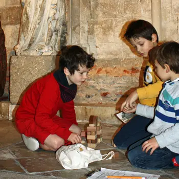 Visite famille de l'abbaye de Graville