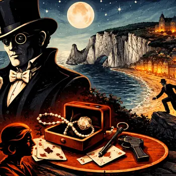 Sur les pas d'Arsène Lupin - Image générée par l'IA