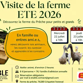 Visite de la ferme du Prêche