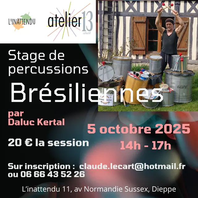 Stage percussions brésiliennes 31 mai - 1