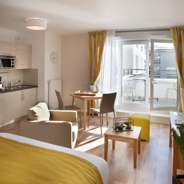 Studio - chambre & séjour
