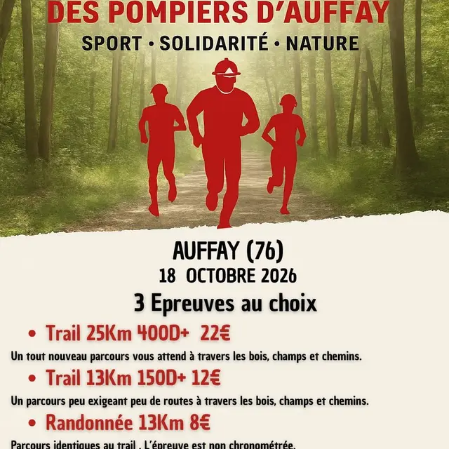 Trail des pompiers d'Auffay