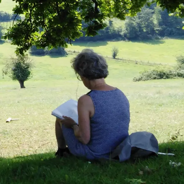 Stage de dessin et aquarelle en plein air Isabelle Beaussant à Bois Guilbert