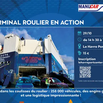 Visite Le terminal roulier en action