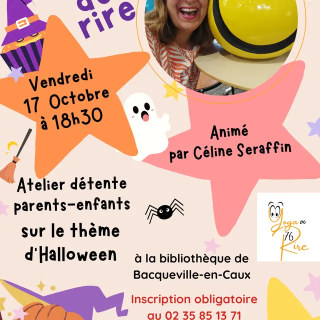 affiche yoga du rire bacqueville