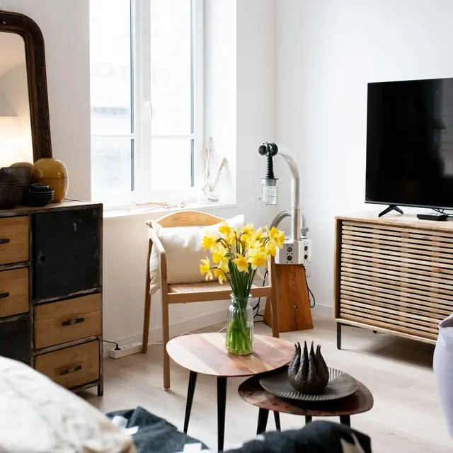 Salon avec télévision