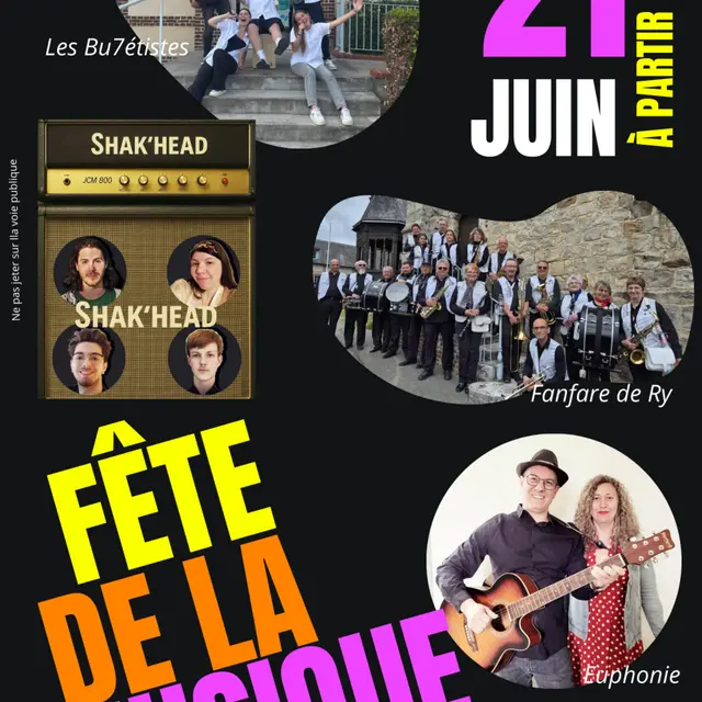 affiche fête de la musique boissay