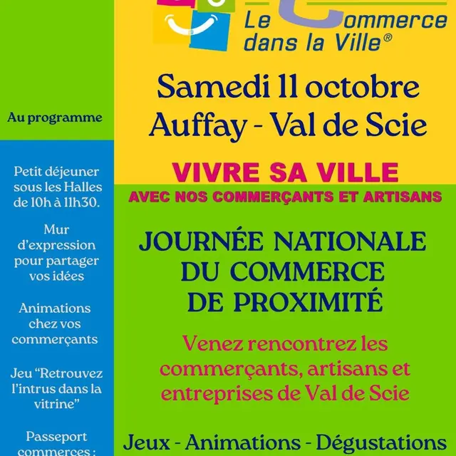 Affiche Journée Nationale du commerce de proximité