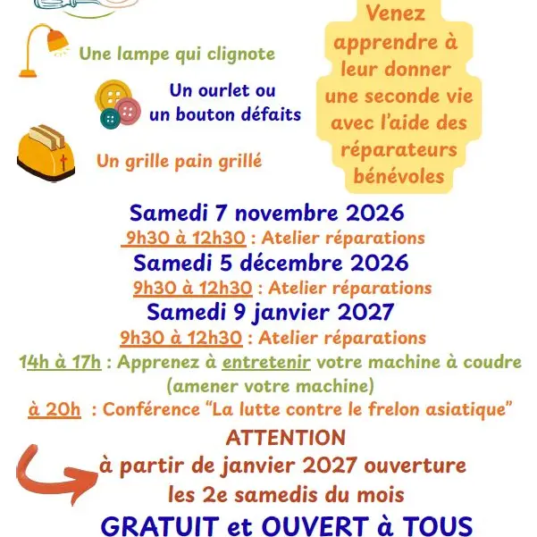 atelier réparation