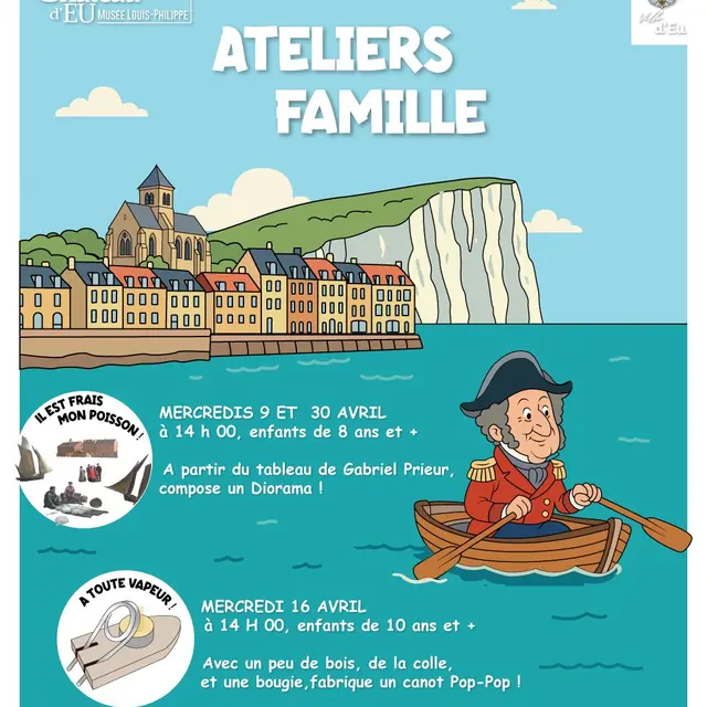 ateliers famille eu 9 et 30 avil et 16 avril