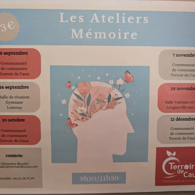 Affiche ateliers mémoire
