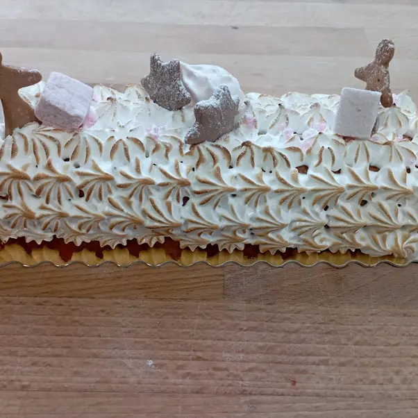 bûche noel citron framboise