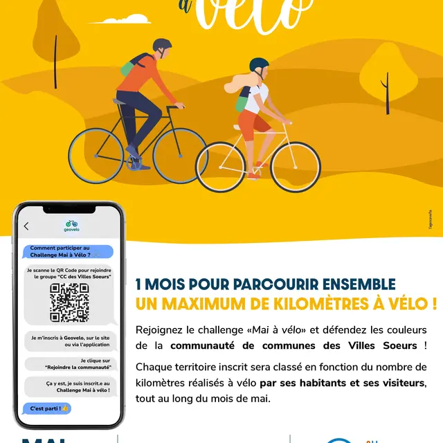 challenge mai à velo